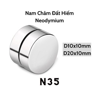 Nam châm đất hiếm 10x10 20x10mm lực từ n35