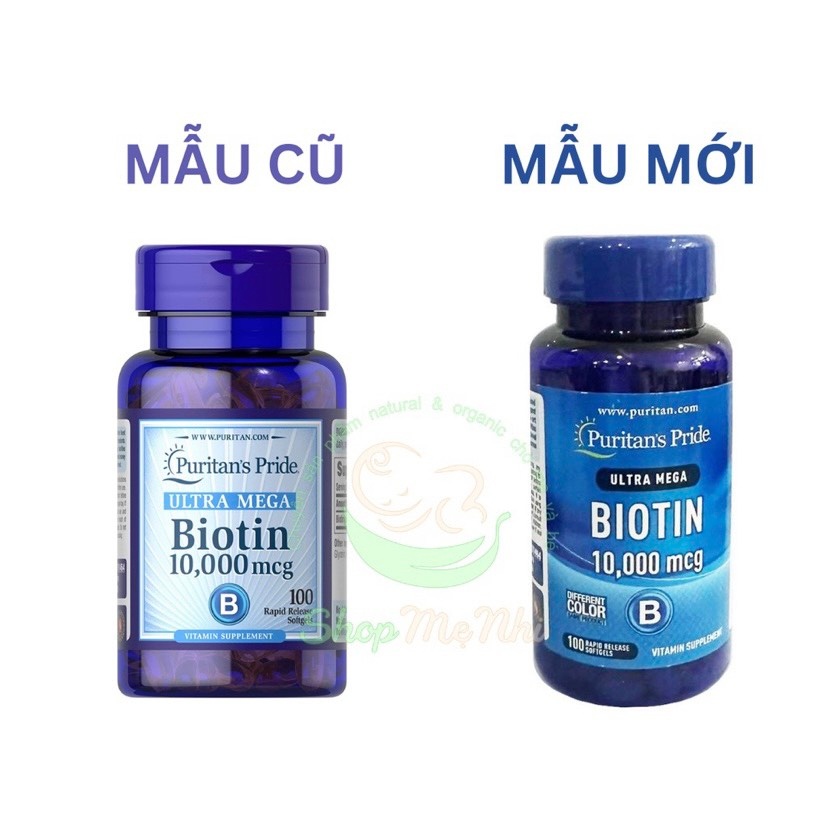 Viên uống mọc tóc, giảm rụng tóc Puritan's Pride Ultra Mega Biotin 10000 mcg 50 viên-100 viên