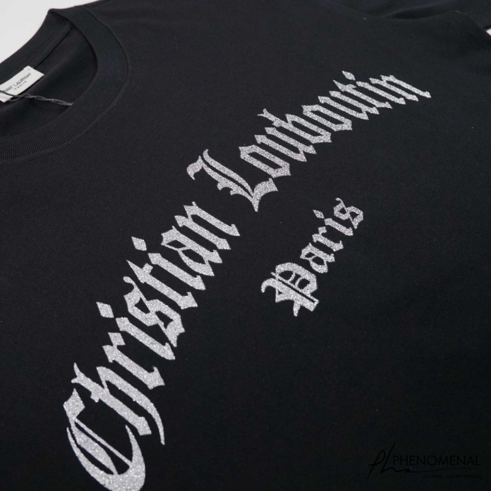 ÁO THUN LOUBOUTIN KIM TUYẾN V2 , ÁO THUN KIM TUYẾN NAM NỮ UNISEX