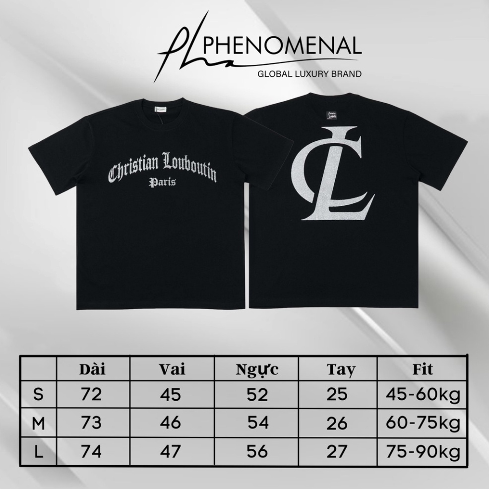 ÁO THUN LOUBOUTIN KIM TUYẾN V2 , ÁO THUN KIM TUYẾN NAM NỮ UNISEX