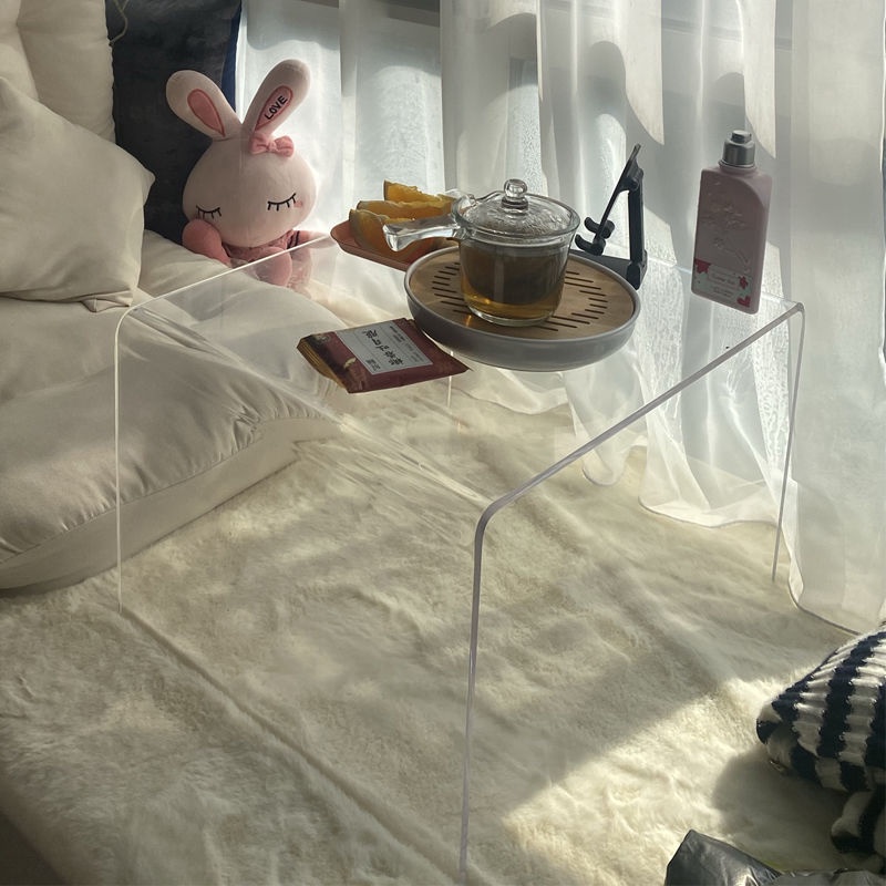 Bàn acrylic trong suốt, bàn thấp phong cách châu Âu, bàn trà cửa sổ nhà