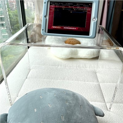 Bàn acrylic trong suốt, bàn thấp phong cách châu Âu, bàn trà cửa sổ nhà