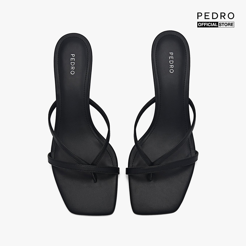 PEDRO - Giày mules cao gót nữ xỏ ngón mũi vuông thời trang PW1-26760049-01