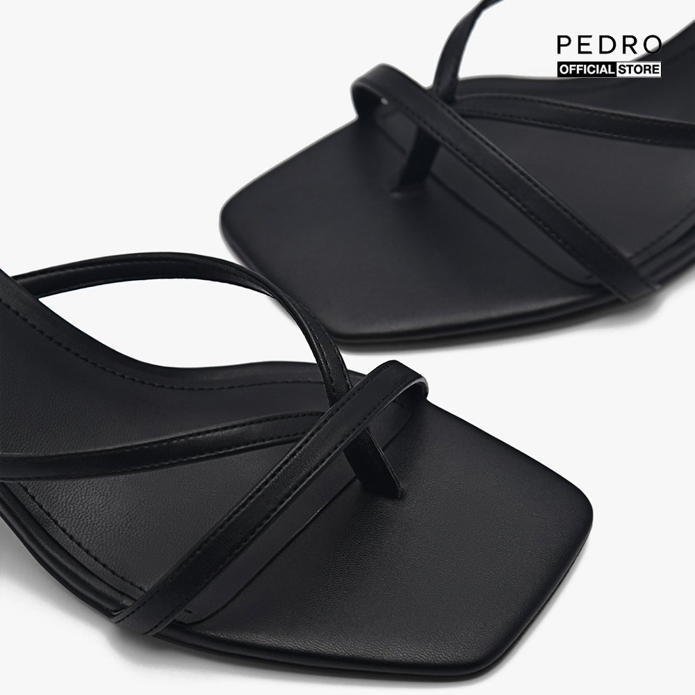 PEDRO - Giày mules cao gót nữ xỏ ngón mũi vuông thời trang PW1-26760049-01
