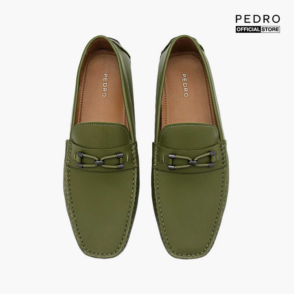 PEDRO - Giày lười nam da mũi vuông thanh lịch PM1-65980276-64