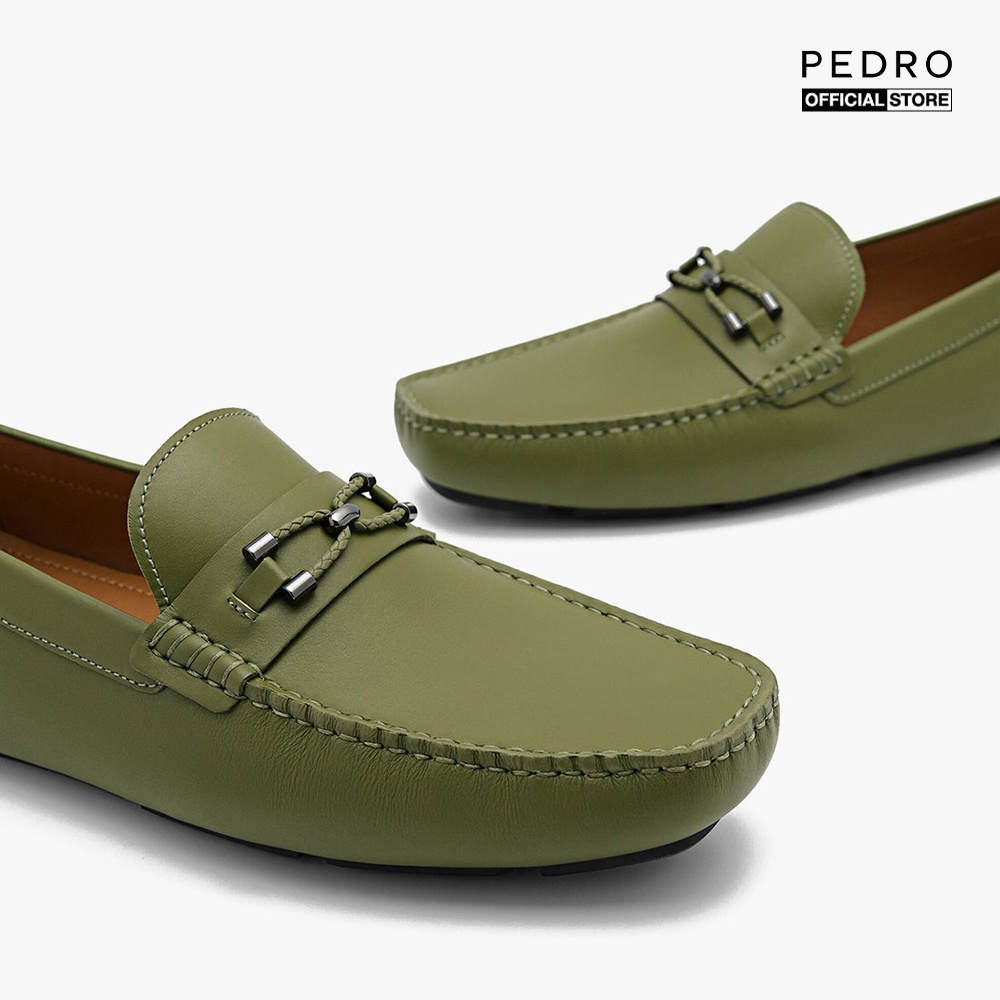 PEDRO - Giày lười nam da mũi vuông thanh lịch PM1-65980276-64