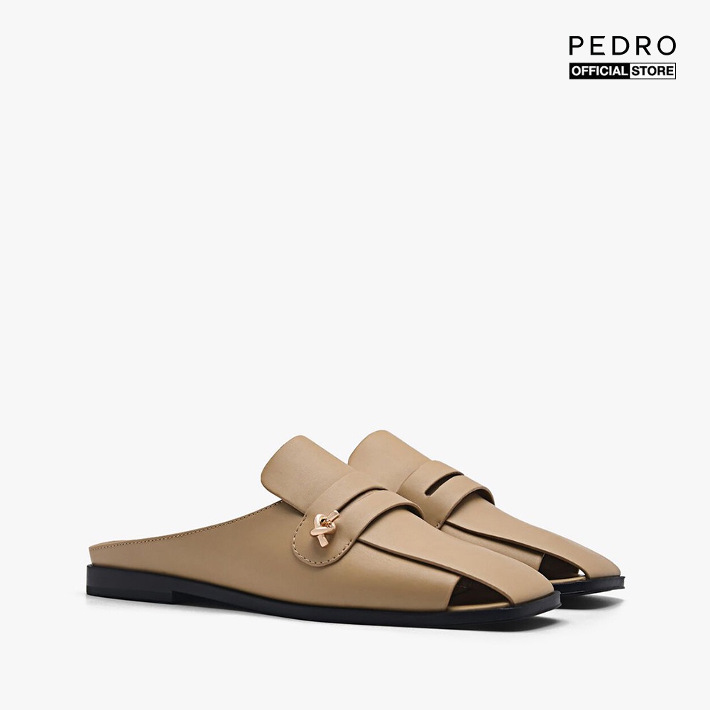 PEDRO - Giày mules nữ đế bệt mũi vuông Carolyn PW1-66760011-44