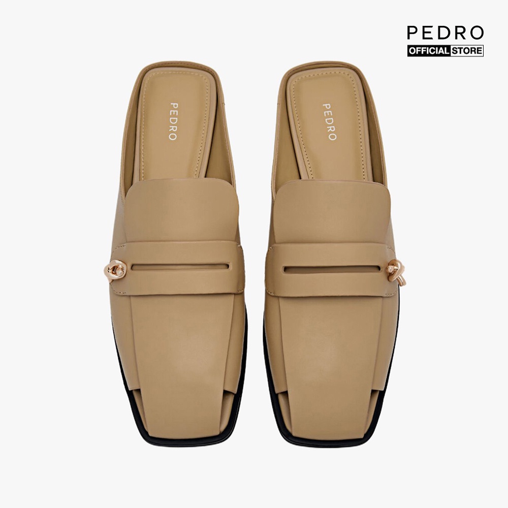 PEDRO - Giày mules nữ đế bệt mũi vuông Carolyn PW1-66760011-44
