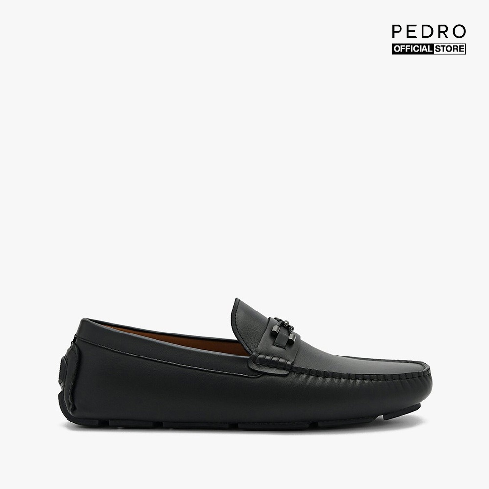 PEDRO - Giày lười nam da mũi vuông thanh lịch PM1-65980276-01