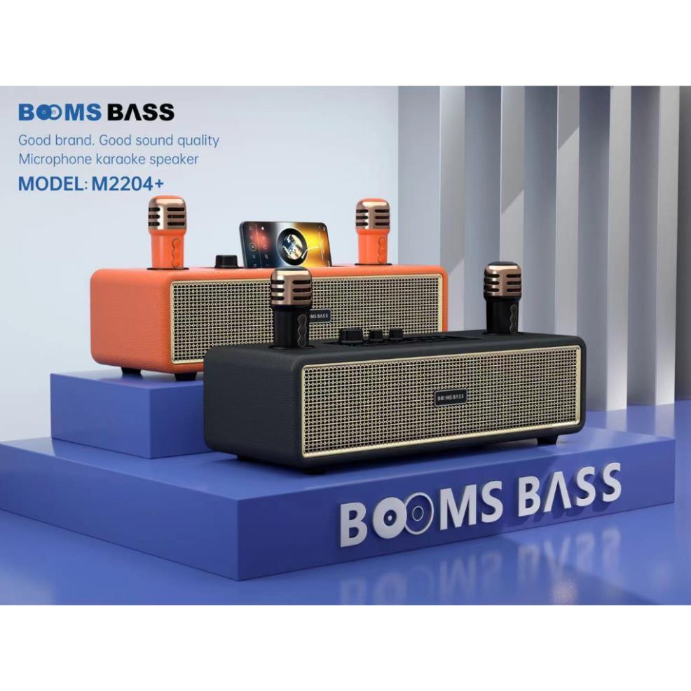 Loa Bluetooth Karaoke M2204 Kèm 2 Micro Không Dây Âm Thanh HD Bass Căng Bảo Hành Chính Hãng 12 Tháng- Linkeetech