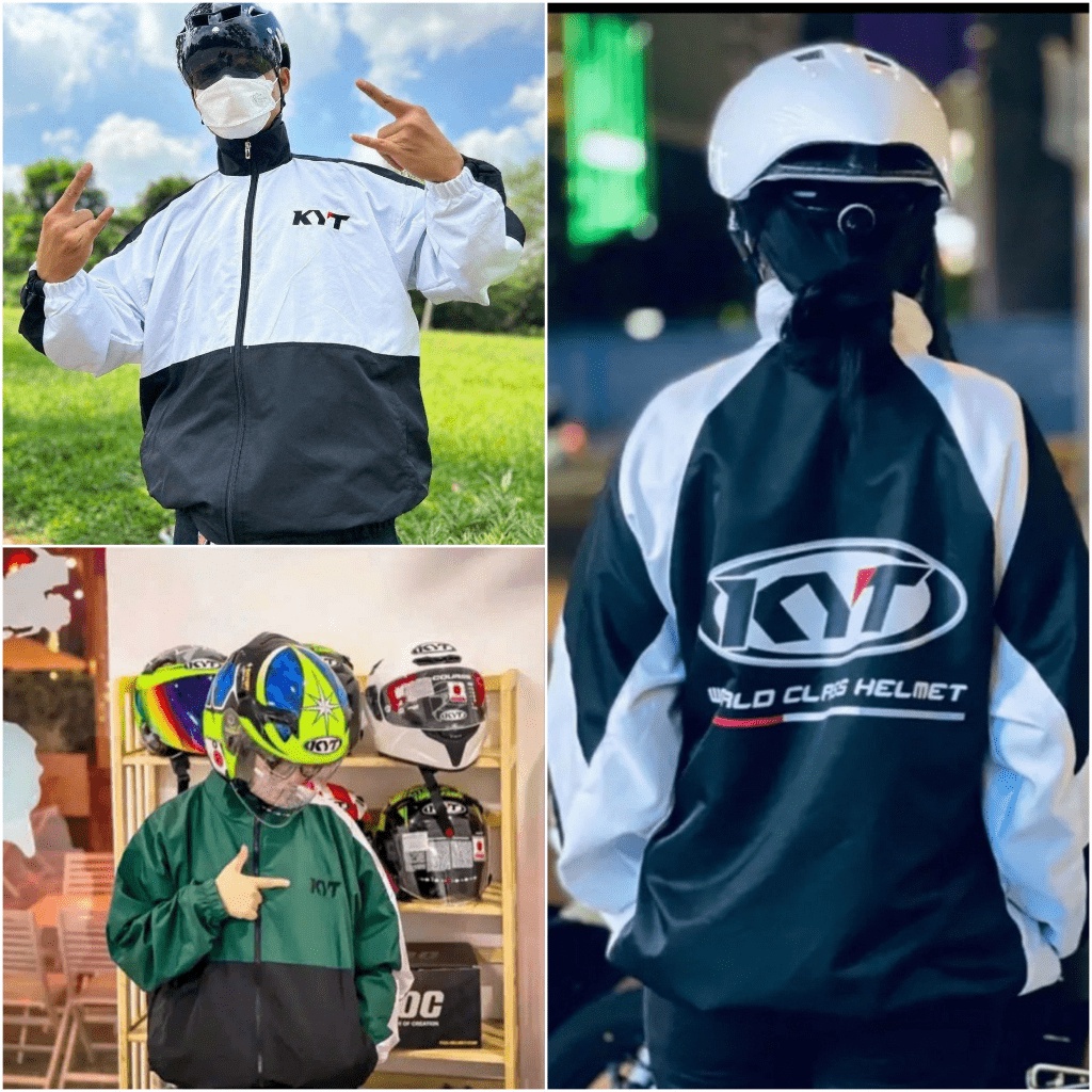 Áo Khoác Dù 2 Lớp Racing KYT 2023 Nam Nữ Form Rộng Nhiều Màu, Áo Gió Chống Nắng Kiểu BomBer, đi chơi đi Phượt SHOPMAP củ
