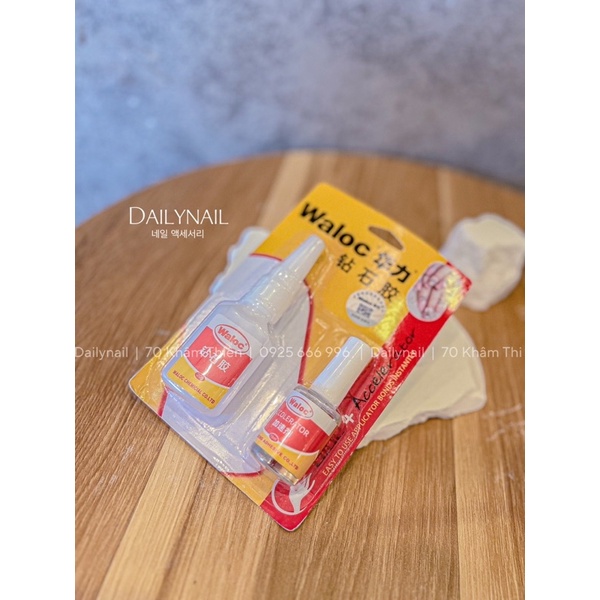 Keo Waloc đính đá nail