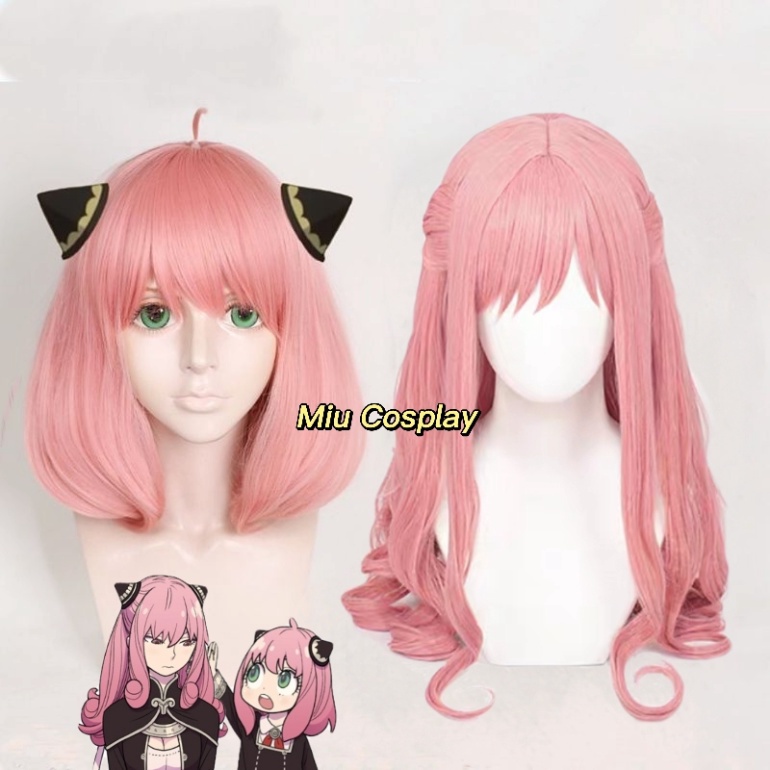 [Sẵn] Wig/tóc giả Anya - Spy x Family màu hồng [Miu Cosplay 03]