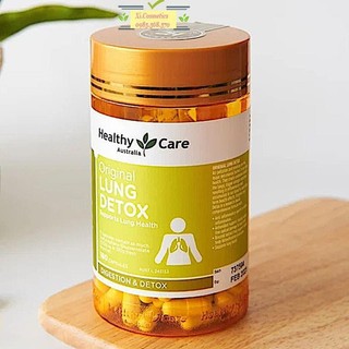 Viên uống bổ phổi, thải độc phổi lung detox healthy care úc 180 viên