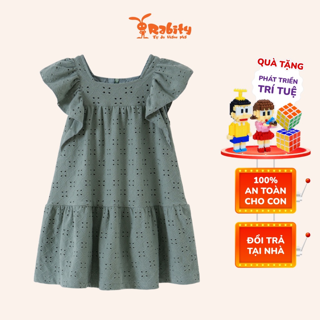 Váy thun sát nách bé gái cao cấp Rabity đầm cánh tiên cotton siêu mềm mịn thoáng mát cho trẻ em 92604