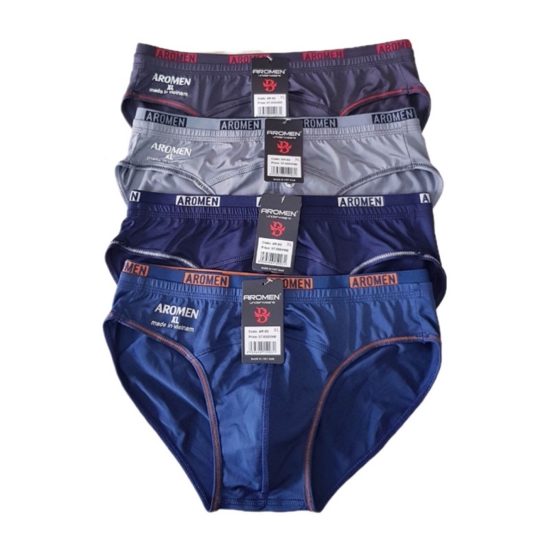 COMBO 5 Quần Lót Nam AROMEN Thun Lạnh Co Giãn 4 Chiều Thấm Hút Mồ Hôi Cực Tốt