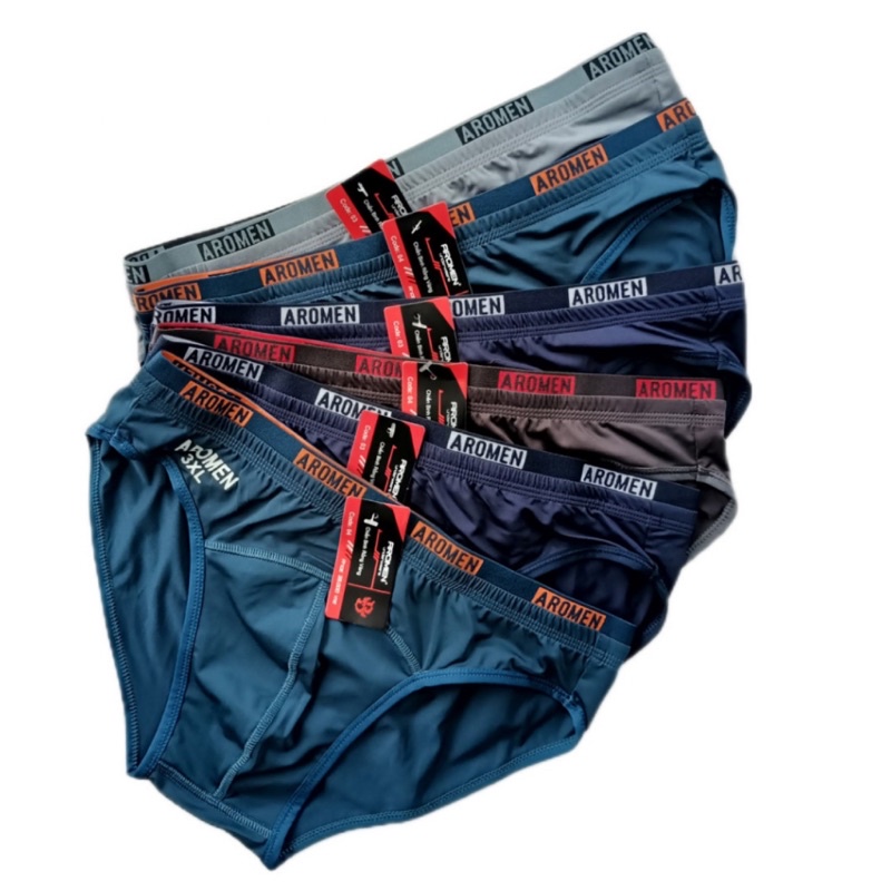 COMBO 5 Quần Lót Nam AROMEN Thun Lạnh Co Giãn 4 Chiều Thấm Hút Mồ Hôi Cực Tốt
