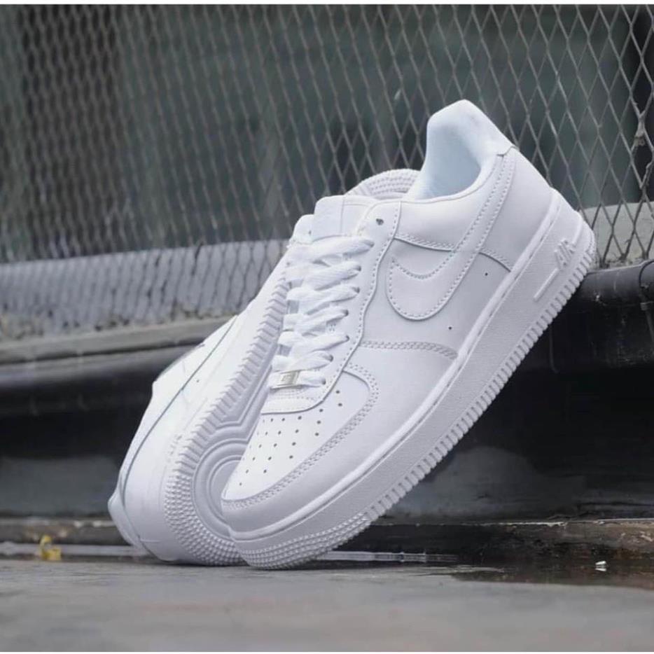 Giày AF1 Trắng tích đen air force, Giày sneaker nike_trắng tích đen vệt xanh vàng nam nữ siêu hot dễ phối đồ