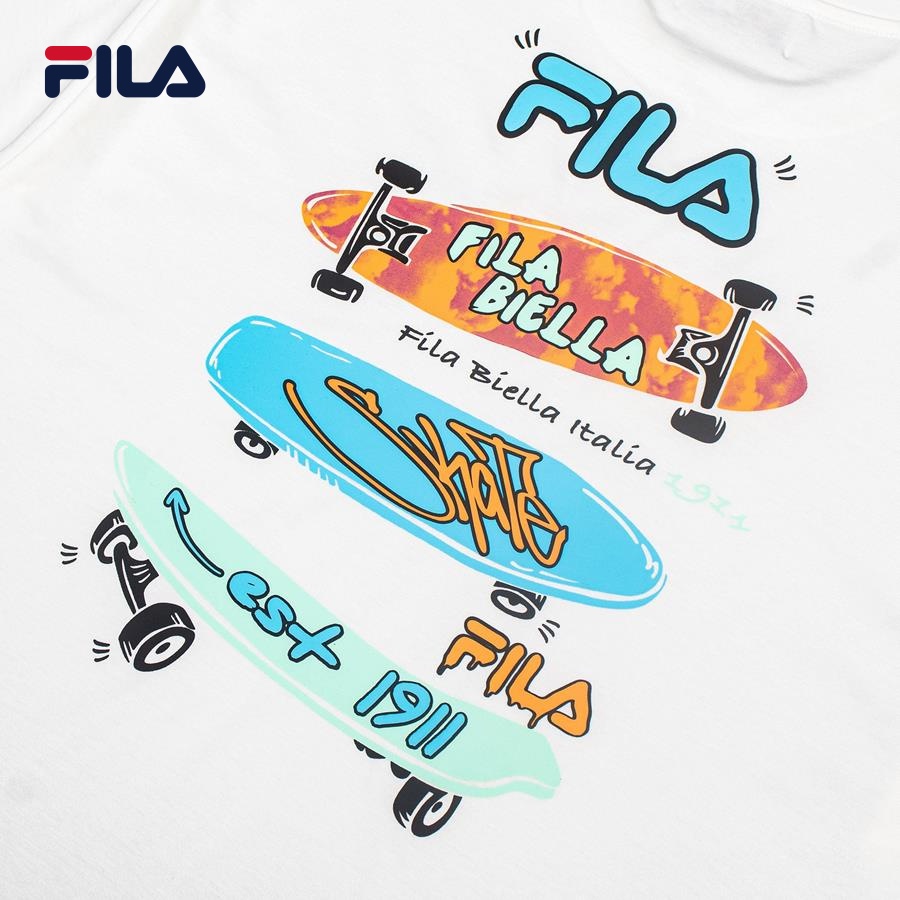 Áo thun tay ngắn thời trang unisex Fila SHORT SLEEVE TEE - FW2RSE4035X-WHI