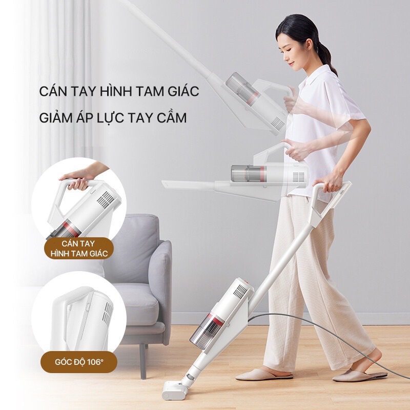 Máy hút bụi Deerma DX888 - máy hút bụi cầm tay có dây, thiết kế 3 trong 1