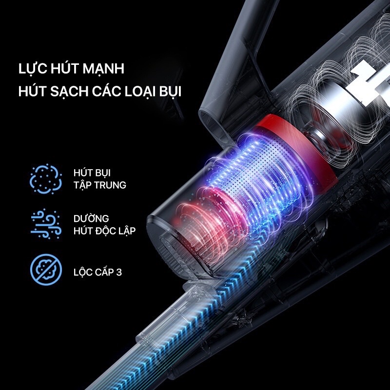 Máy hút bụi Deerma DX888 - máy hút bụi cầm tay có dây, thiết kế 3 trong 1