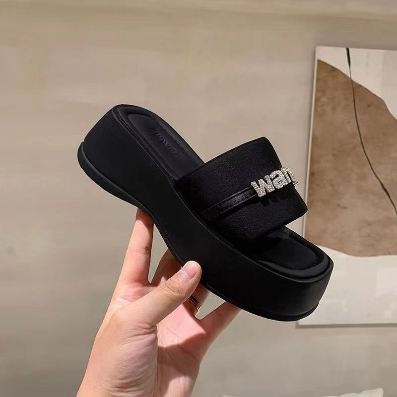 Dép lê đế cao dép lê thời trang đơn giản cá tính cho nữ