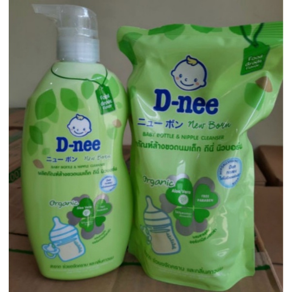 Nước rửa bình sữa Dnee Organic 600ml 620ml Chính hãng Thái lan