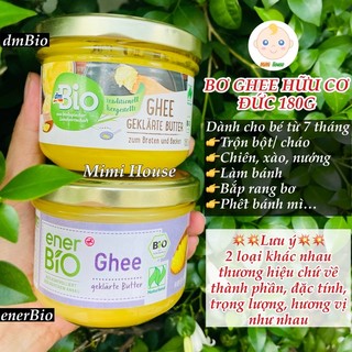 Bơ ghee hữu cơ đức dmbio, enerbio 180g cho bé 7m+