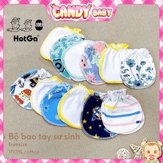 Bao tay Hotga dễ thương cho bé sơ sinh Set 3 đôi