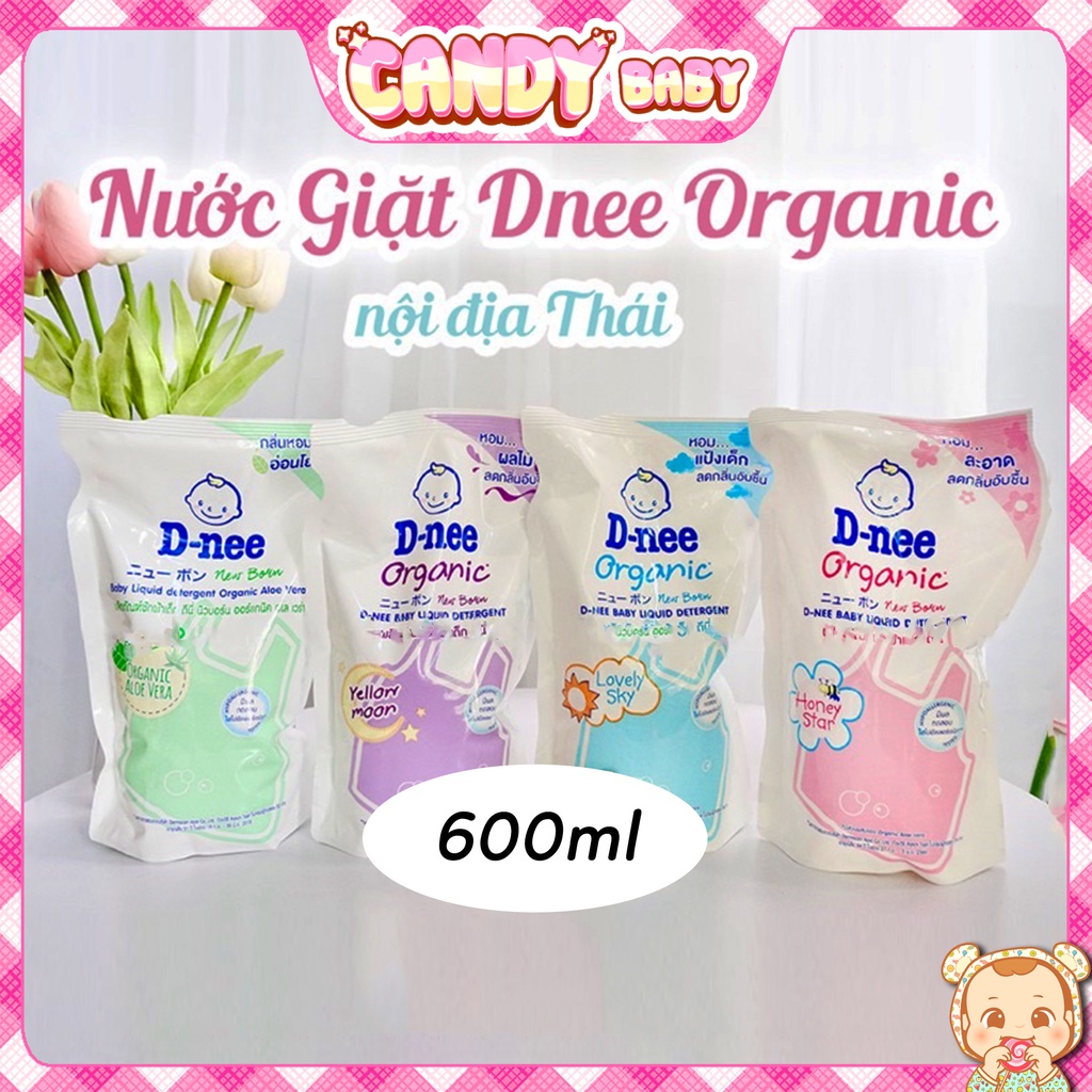 Nước giặt xả Dnee Thái Lan túi 600ml Nhiều Mùi Hương