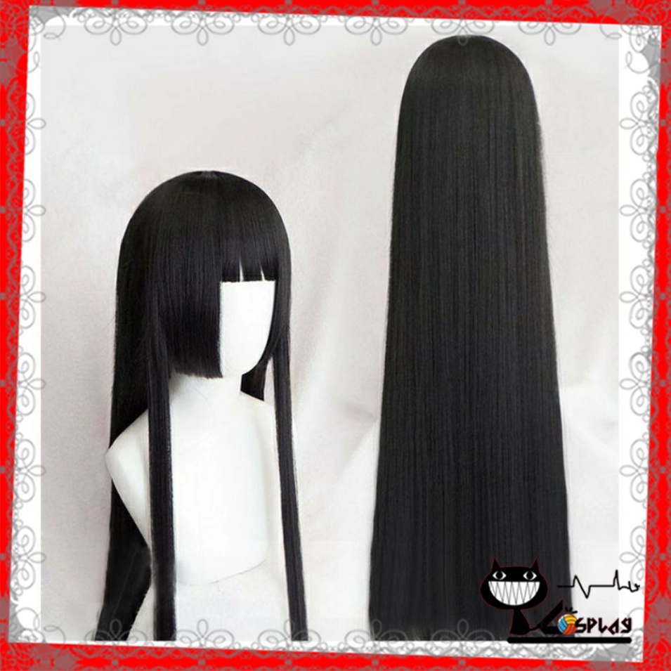 [Sẵn] Wig/tóc giả cosplay Jabami Yumeko mái hime - Học viện đỏ đen - Kakegurui màu đen [Miu Cosplay 