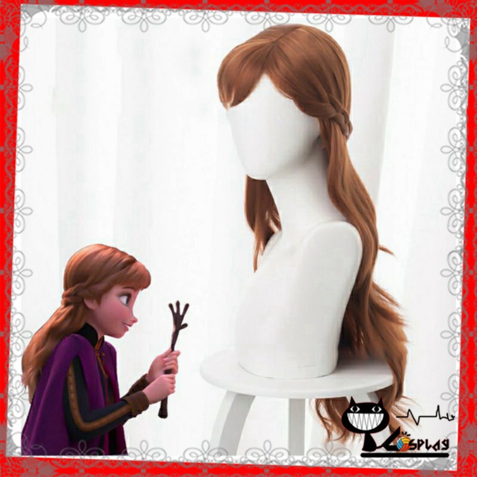 [sẵn] Wig/tóc giả teen/lolita/cosplay Anna màu nâu thả tóc - Frozen: Nữ hoàng băng giá [Miu Cosplay 03]