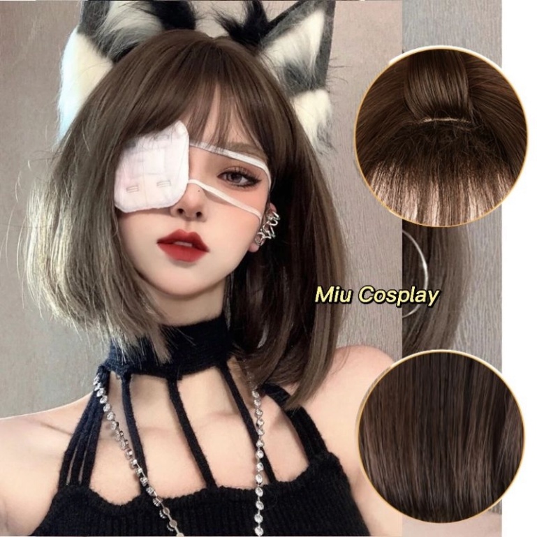 [Sẵn] Wig teen/lolita/cosplay D3050 - nguyên đầu cúp ngắn [Miu Cosplay 03]