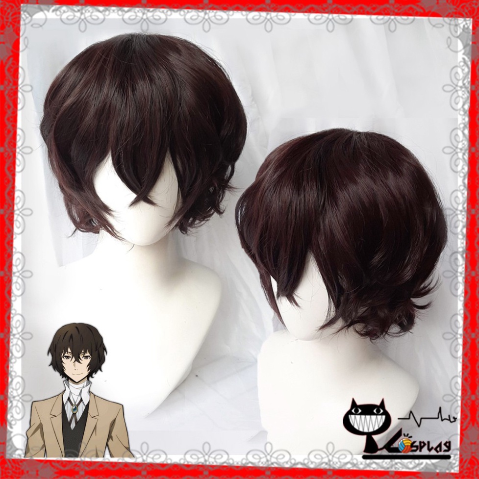 [Sẵn] Wig/tóc giả cosplay Dazai - Bầy chó hoang - Bungo no stray dogs màu nâu đen [Miu Cosplay 03]