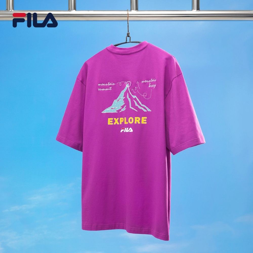 Áo thun tay ngắn unisex FILA Explore Mountain Graphic - FS2RSD2E04X-RPU