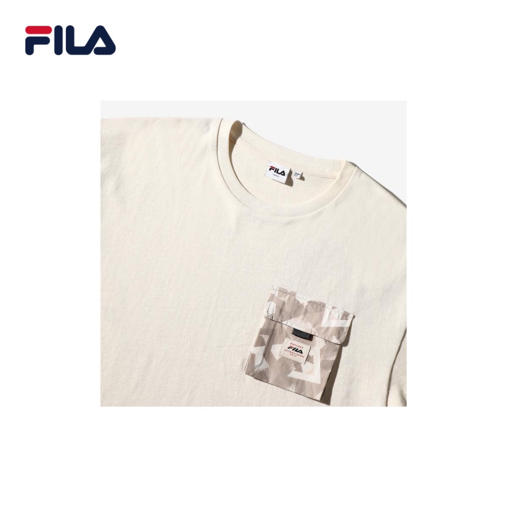 Áo thun tay ngắn unisex Fila Explore Woven Patch - FS2RSD2E02X-LSA XOA