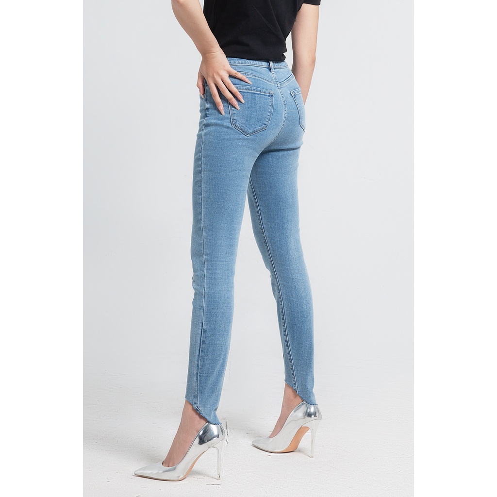 Quần Jeans Nữ Sóng Gân Dáng Ôm Phiên Bản 1. Front Seam Detail Skinny Jeans  - 121WD2081F5930