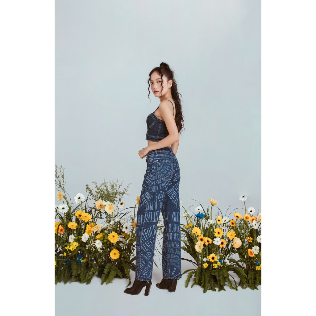 Quần Jeans Nữ Dáng Relax Laser. Laser Relax Fit Jeans For Women - 222WD1080F3950