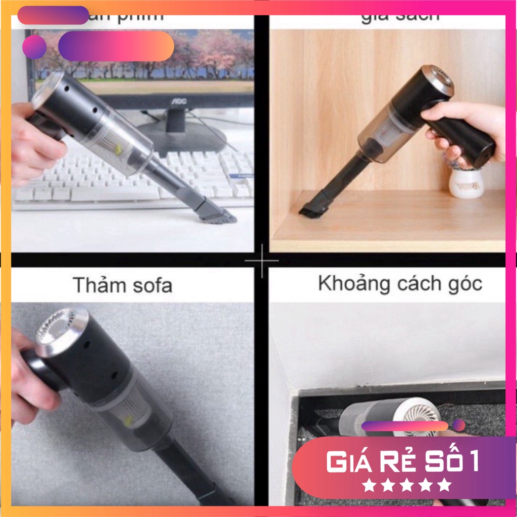 Máy hút bụi cầm tay - Máy hút  không dây lực hút siêu mạnh sử dụng pin sạc, dùng hút bụi ô tô, bụi giường thảm vv. Đẹp | BigBuy360 - bigbuy360.vn