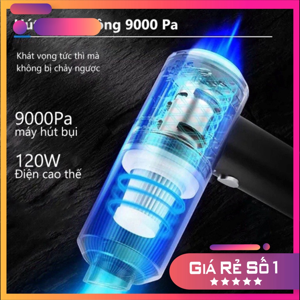 Máy hút bụi cầm tay - Máy hút  không dây lực hút siêu mạnh sử dụng pin sạc, dùng hút bụi ô tô, bụi giường thảm vv. Đẹp | BigBuy360 - bigbuy360.vn
