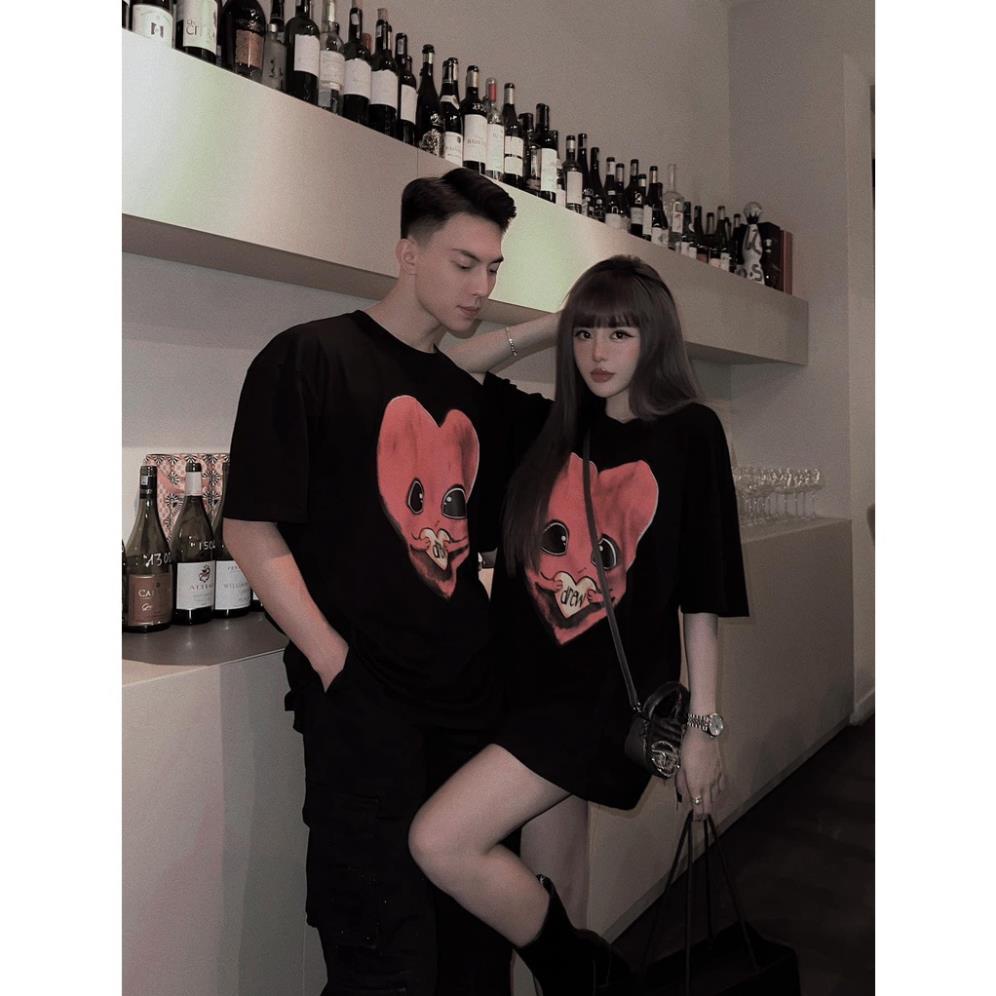 Áo thun gia đình d.r.e.ww trái tim valentine cho bé , áo phông trẻ em unisex ,hekids