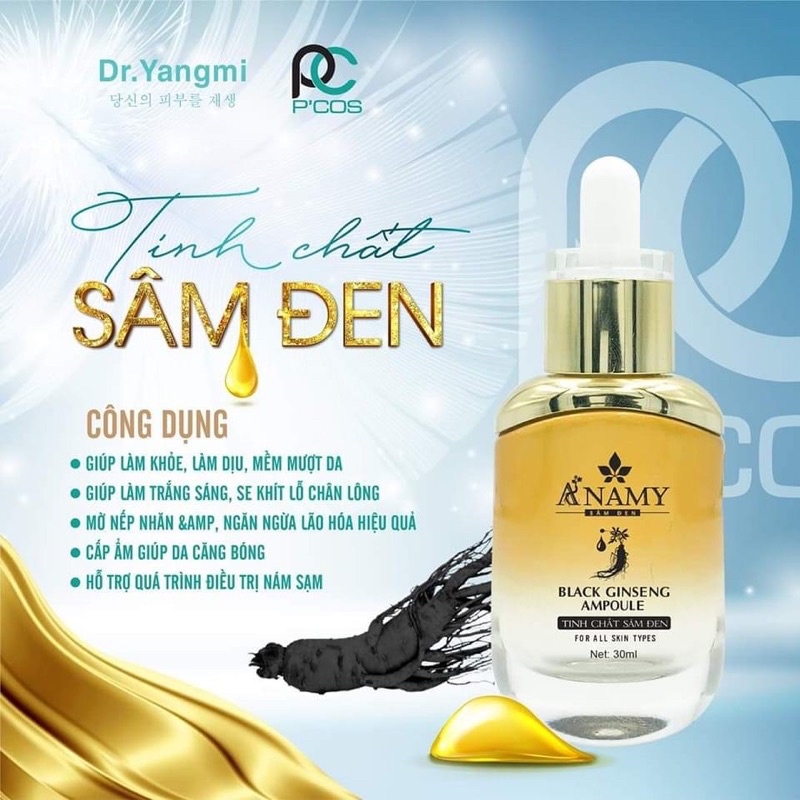 Serum Dưỡng Da Sâm Đen Pcos- serum 30mil