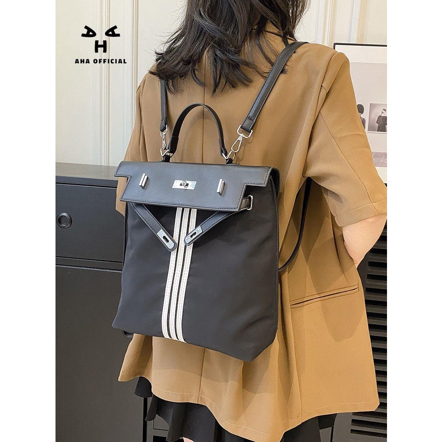 Ba Lô Vải Canvas Cỡ Lớn Đa Năng Phong Cách Mới Cho Nữ