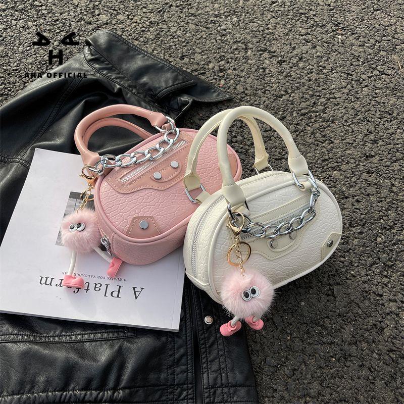 Túi Xách Đeo Vai Hình Vuông Cỡ Nhỏ Phối Dây Đeo Sợi Xích Phong Cách Phương Tây Thời Trang Cao Cấp Cho