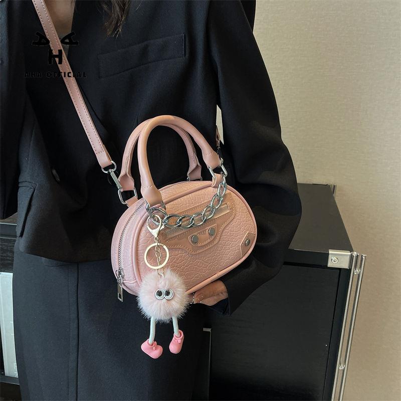 Túi Xách Đeo Vai Hình Vuông Cỡ Nhỏ Phối Dây Đeo Sợi Xích Phong Cách Phương Tây Thời Trang Cao Cấp Cho