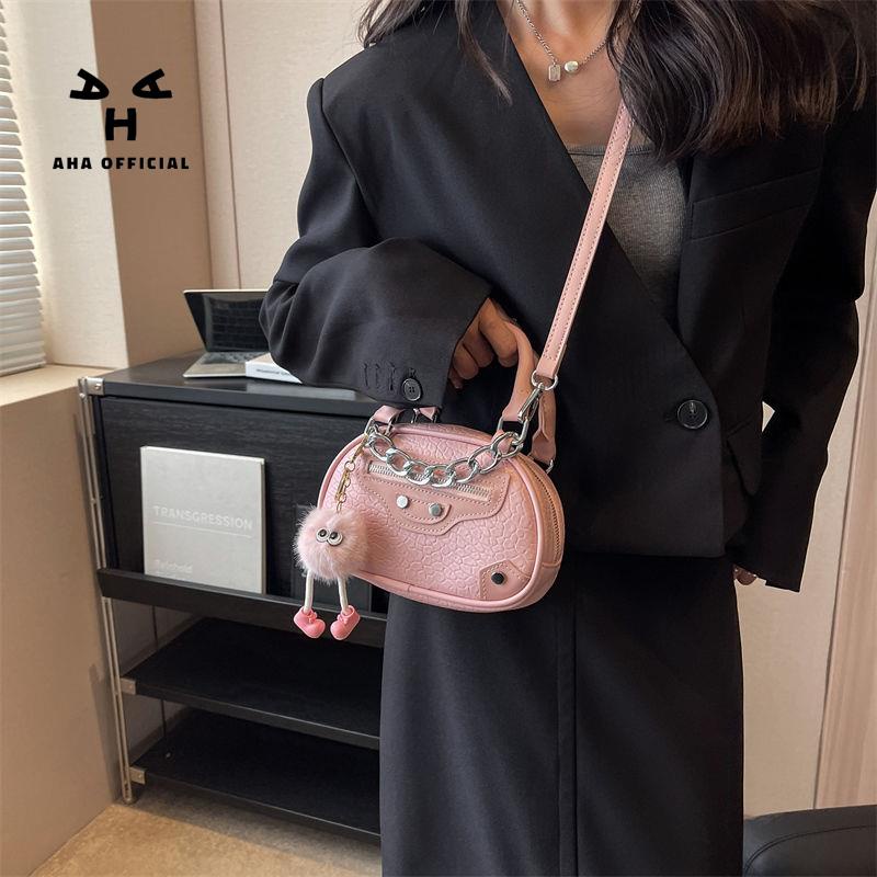 Túi Xách Đeo Vai Hình Vuông Cỡ Nhỏ Phối Dây Đeo Sợi Xích Phong Cách Phương Tây Thời Trang Cao Cấp Cho