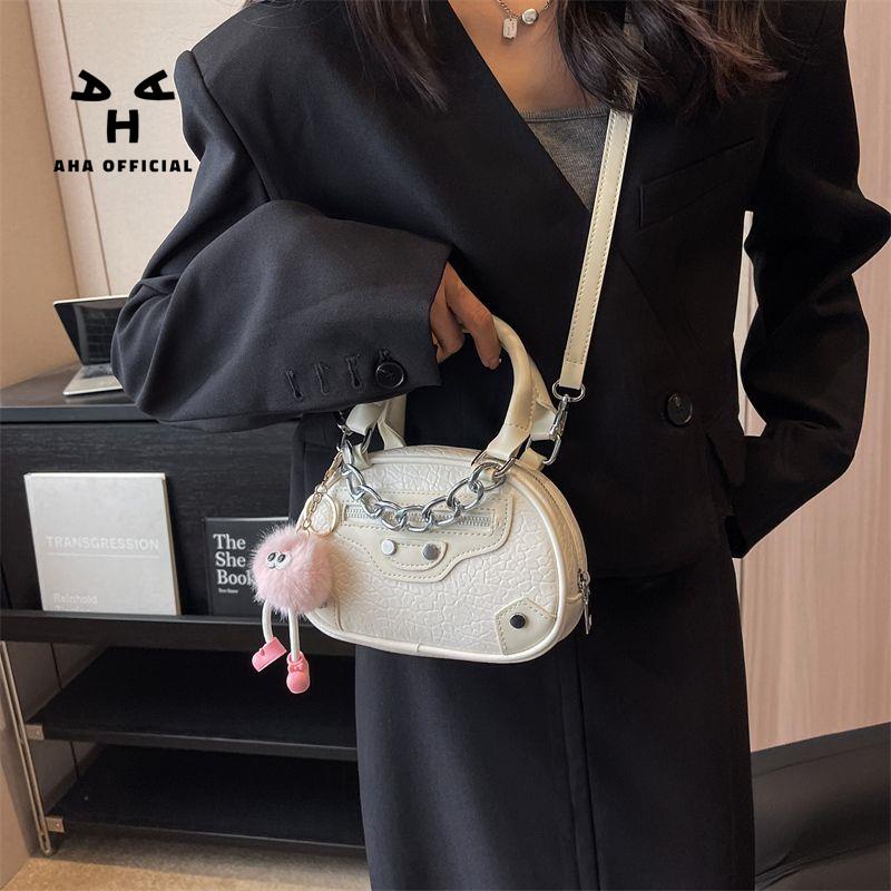 Túi Xách Đeo Vai Hình Vuông Cỡ Nhỏ Phối Dây Đeo Sợi Xích Phong Cách Phương Tây Thời Trang Cao Cấp Cho