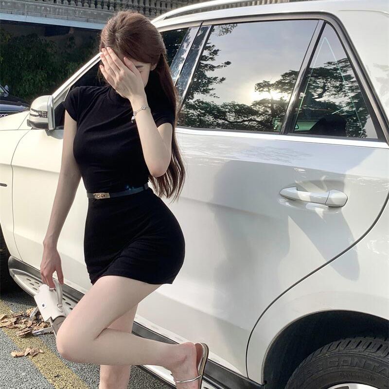 Áo Nữ Tay Ngắn Cổ Cao Thời Trang Quyến Rũ