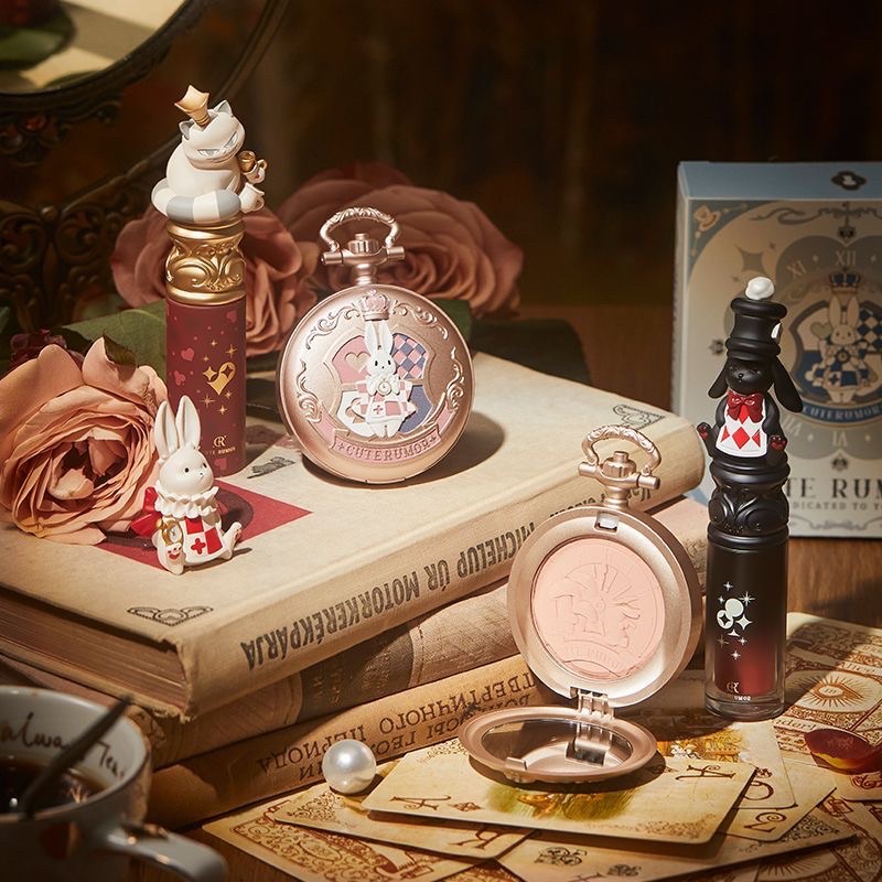 Son kem/ son bóng siêu dễ thương - phấn má hồng đồng hồ bỏ túi