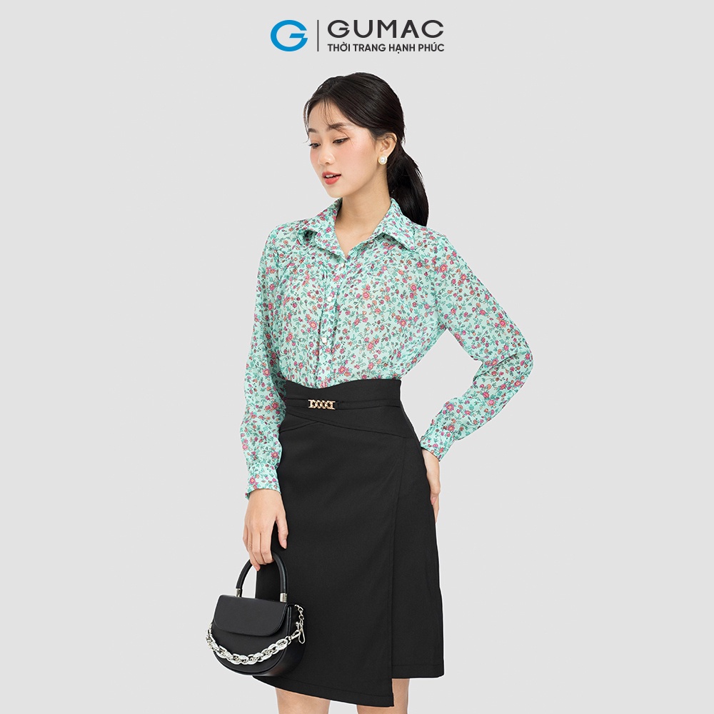 Áo Kiểu Xếp Ly Đô Thời Trang Gumac LA0827